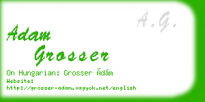 adam grosser business card